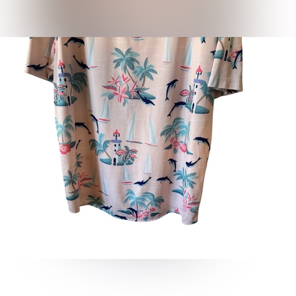 Bad Birdie Golf Polo Shirt X Large Performance Dolphins Sailboats Lighthouse - Picture 8 of 11